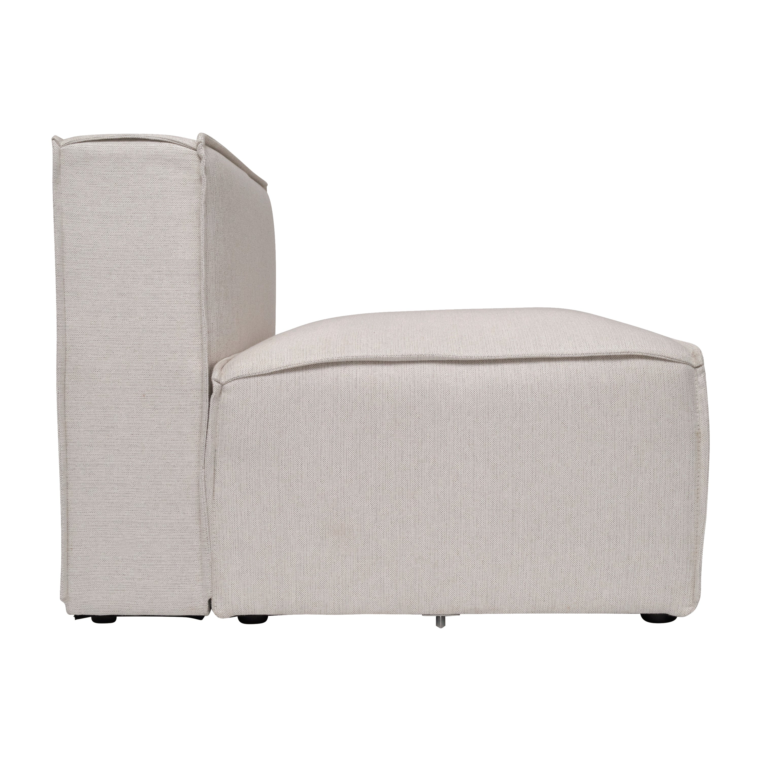Bridgetown Luxury Modular Sectional Sofa Armless Center Seat, Cream