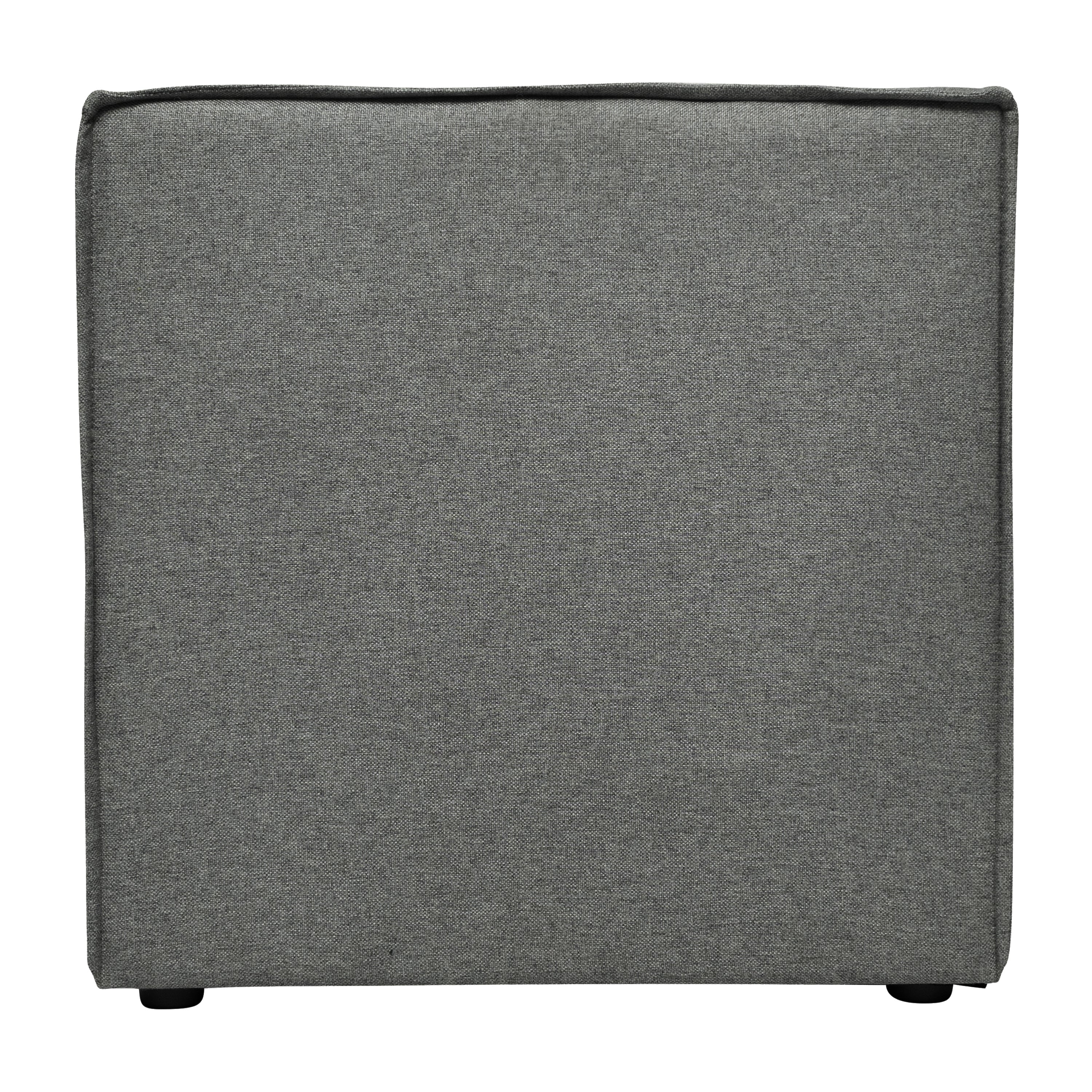 Bridgetown Luxury Modular Sectional Sofa Armless Center Seat, Dark Gray