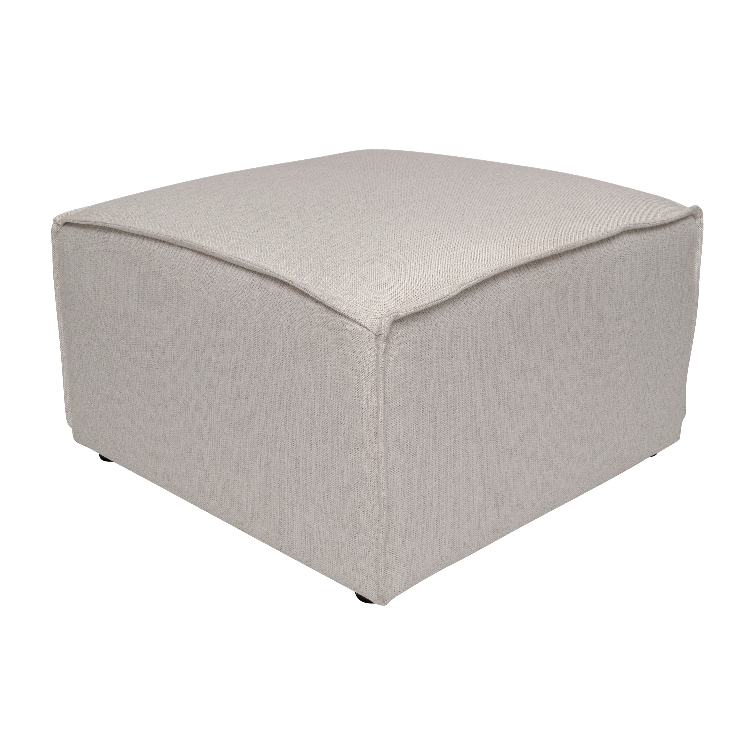 Bridgetown Luxury Modular Sectional Sofa Ottoman Seat, Cream