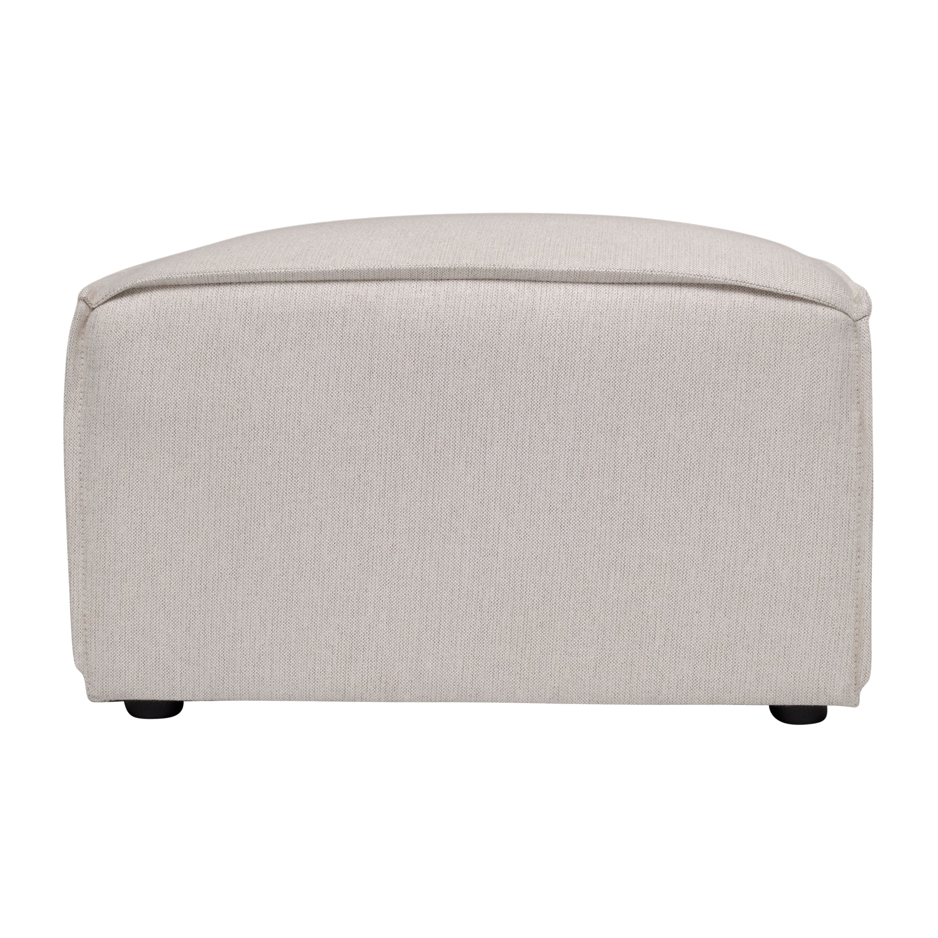 Bridgetown Luxury Modular Sectional Sofa Ottoman Seat, Cream