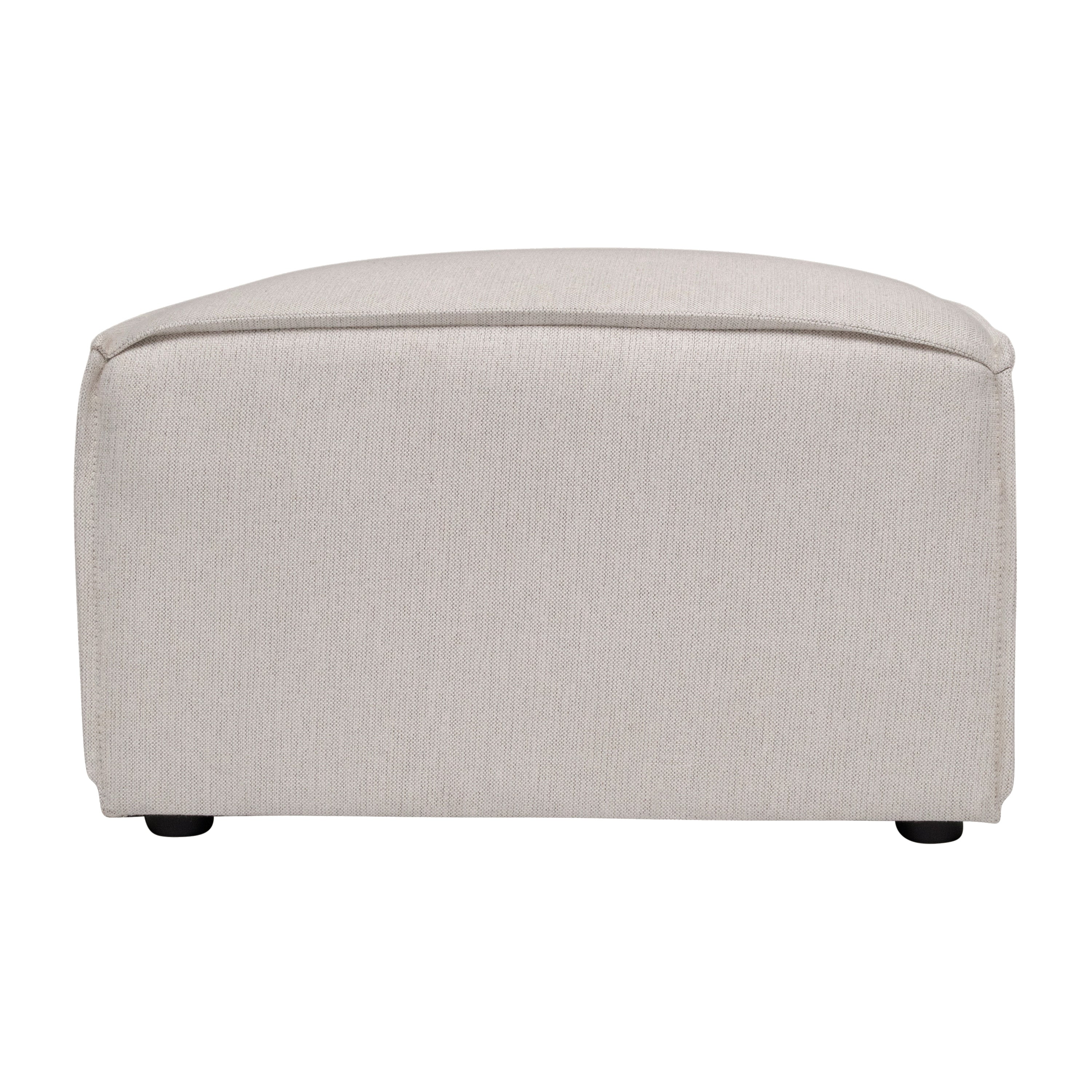 Bridgetown Luxury Modular Sectional Sofa Ottoman Seat, Cream