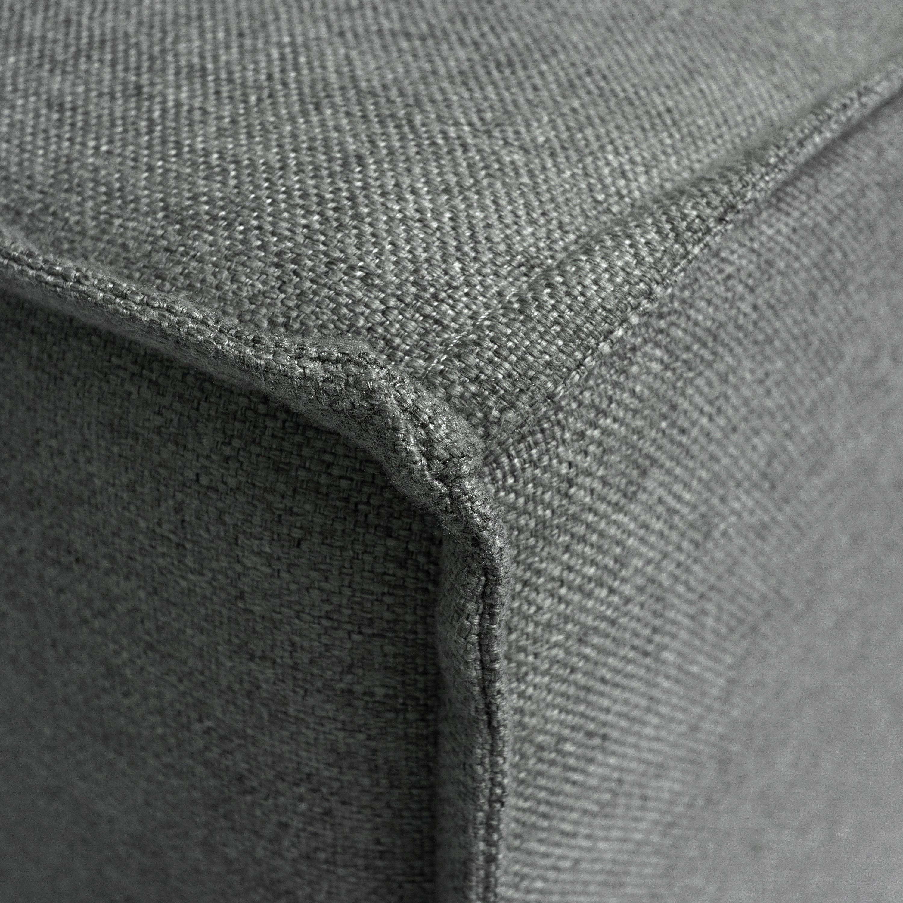 Bridgetown Luxury Modular Sectional Sofa Ottoman Seat, Dark Gray