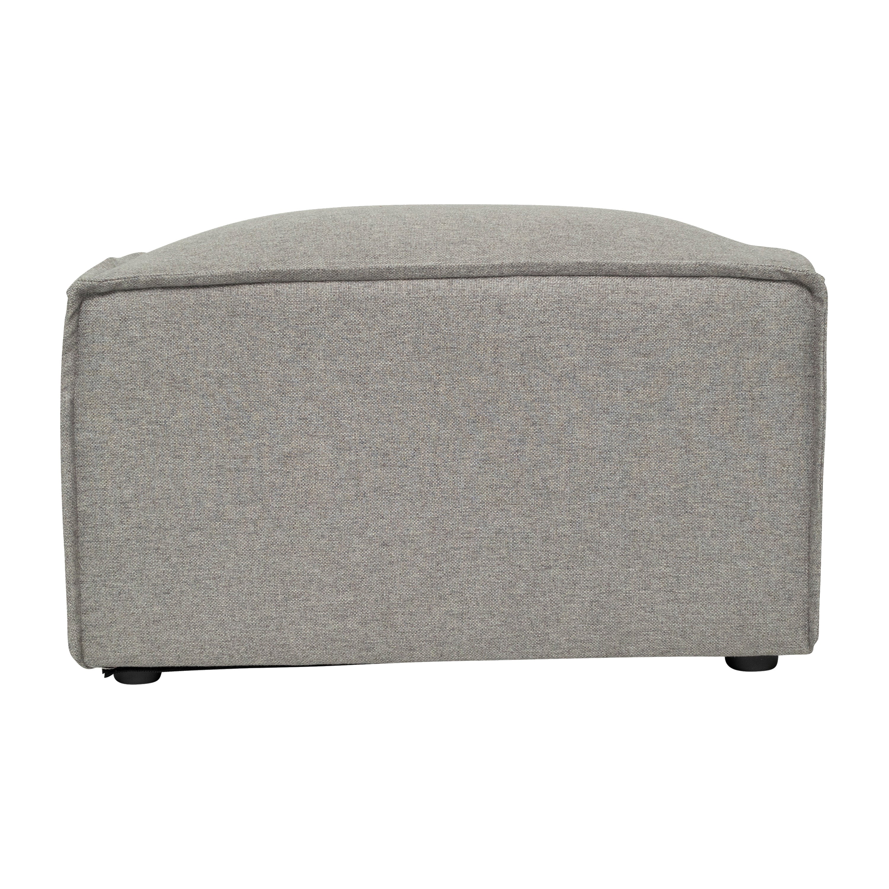 Bridgetown Luxury Modular Sectional Sofa Ottoman Seat, Gray