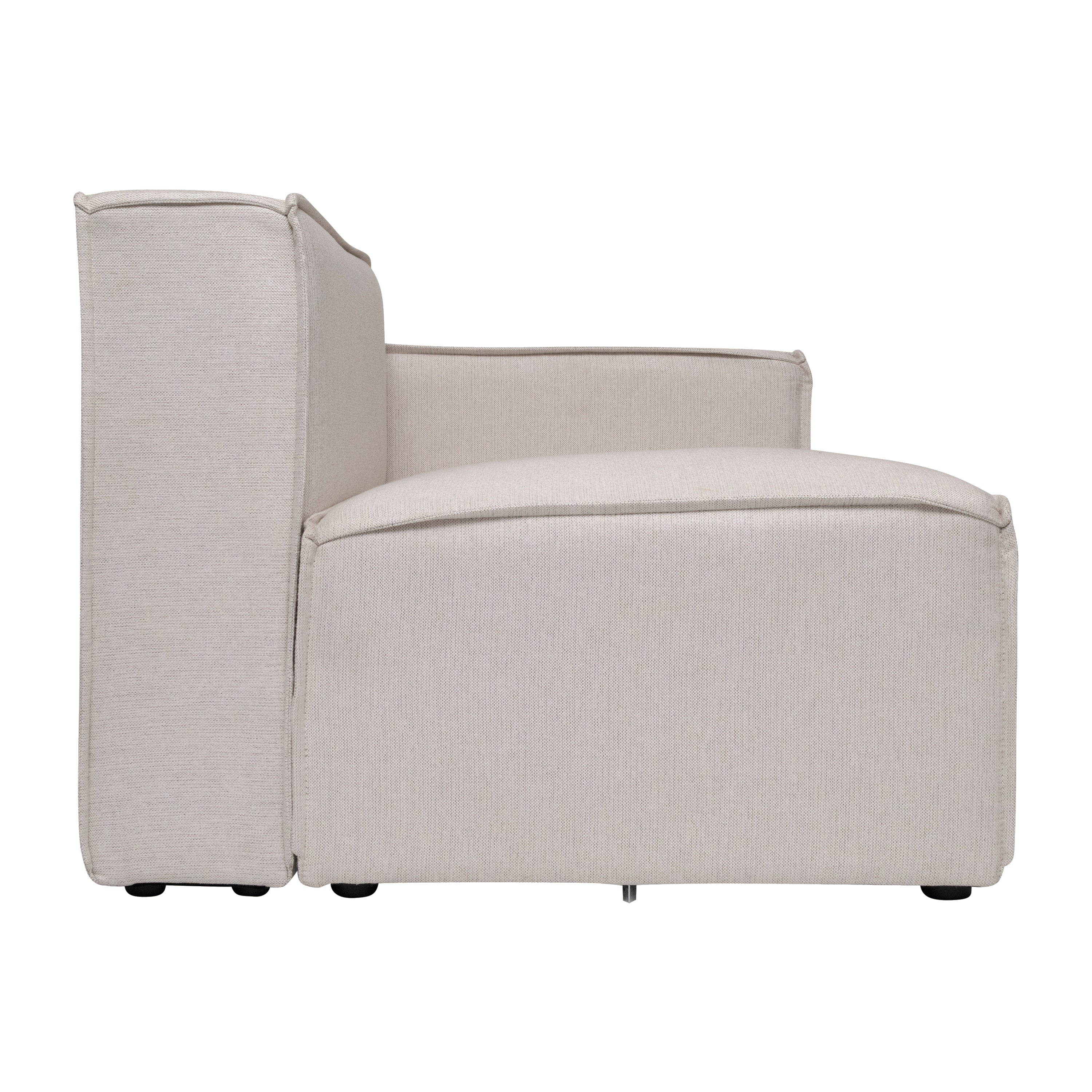 Bridgetown Luxury Modular Sectional Sofa Right Side with Arm Rest, Cream