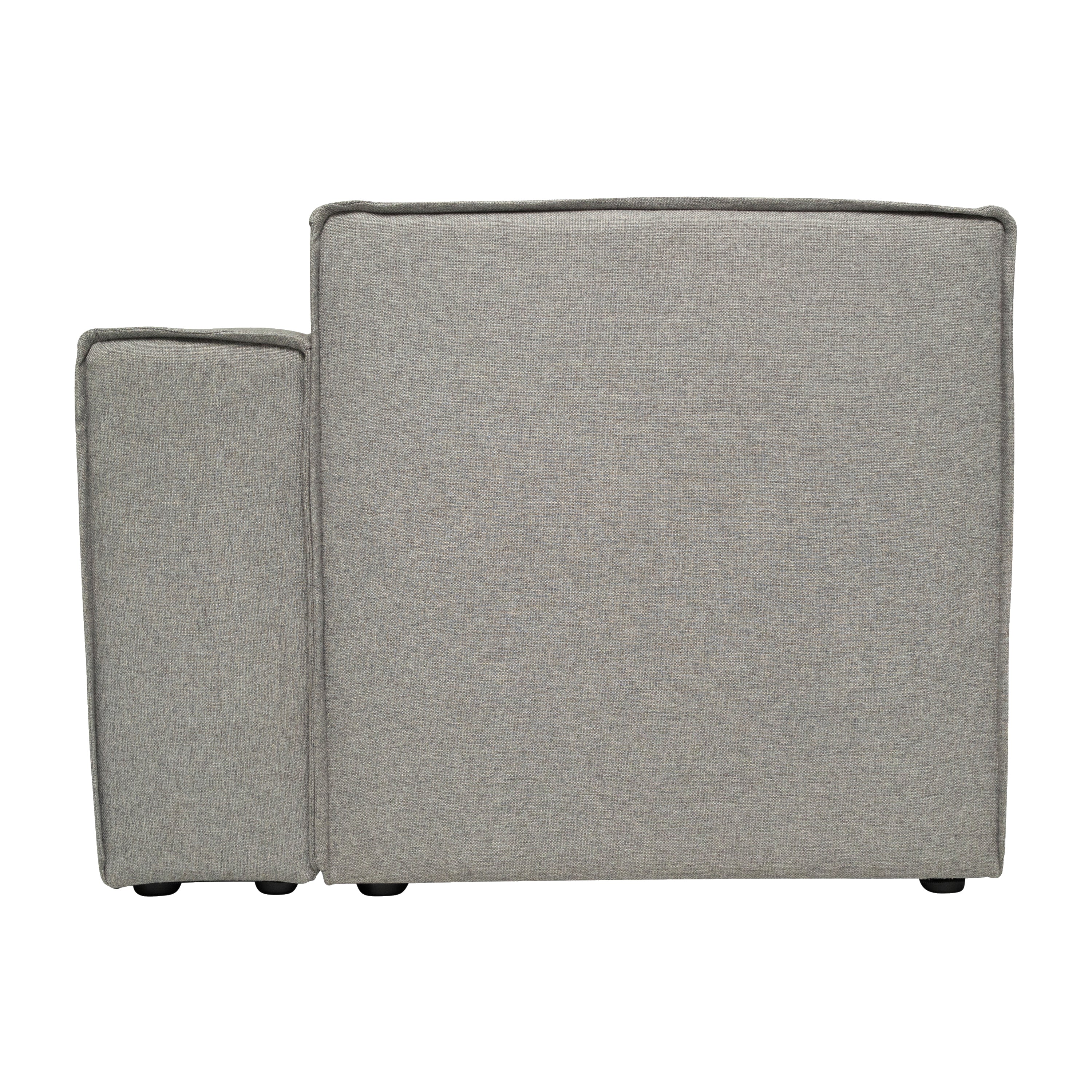 Bridgetown Luxury Modular Sectional Sofa Right Side with Arm Rest, Gray