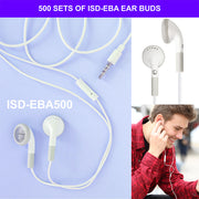 HamiltonBuhl® Ear Buds with In-Line Microphone – Qty. 500