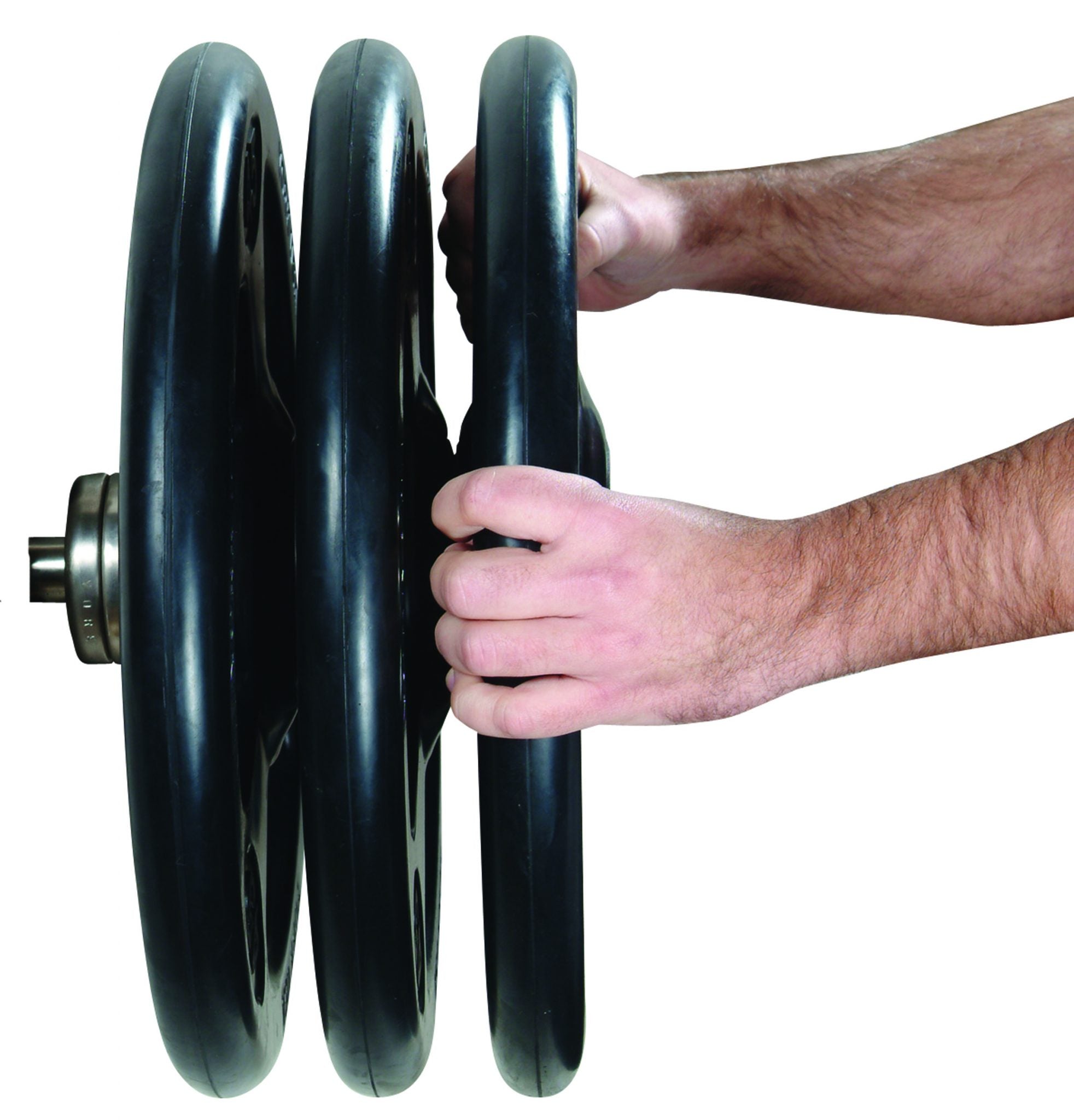 "ISO-GRIP" 10 LB Steel Composite Olympic Grip Plate - Black