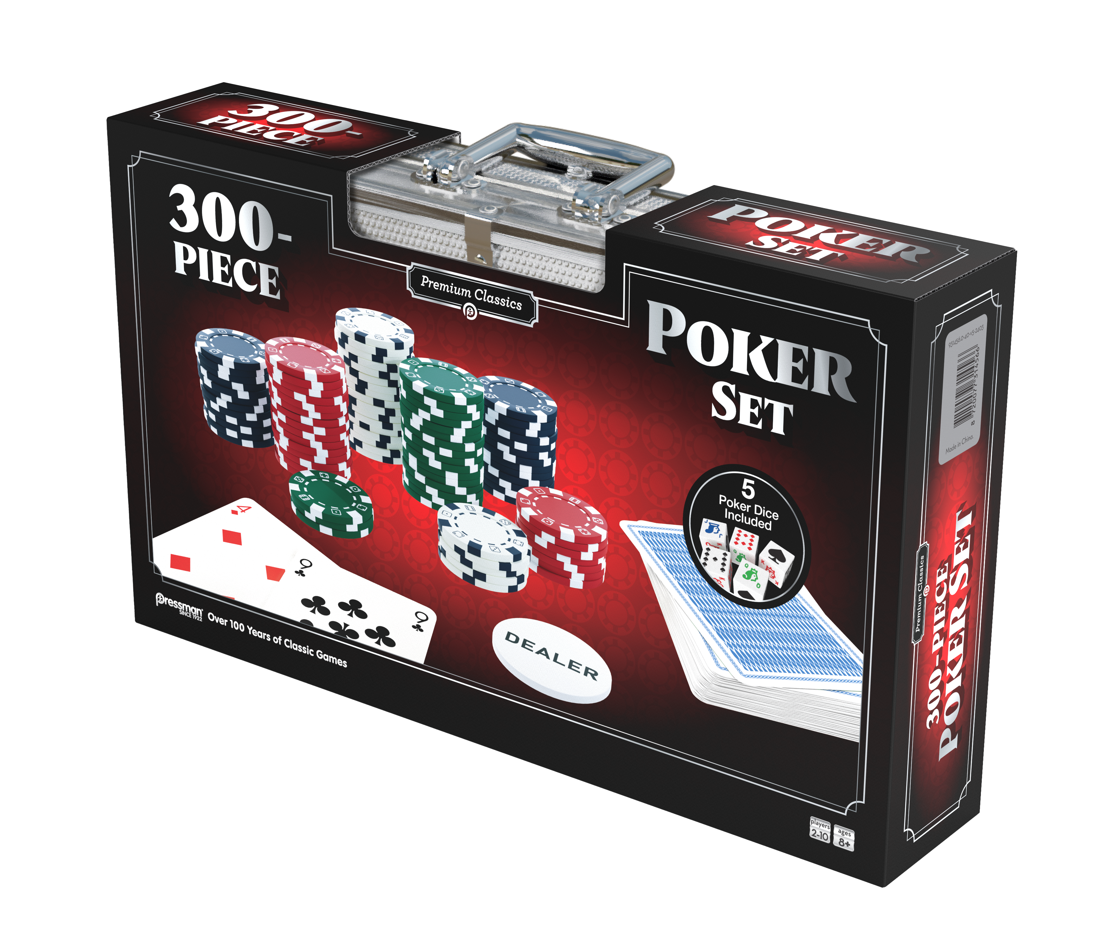 Pressman Premium Classics: Classics Professional 300-Piece Poker Set