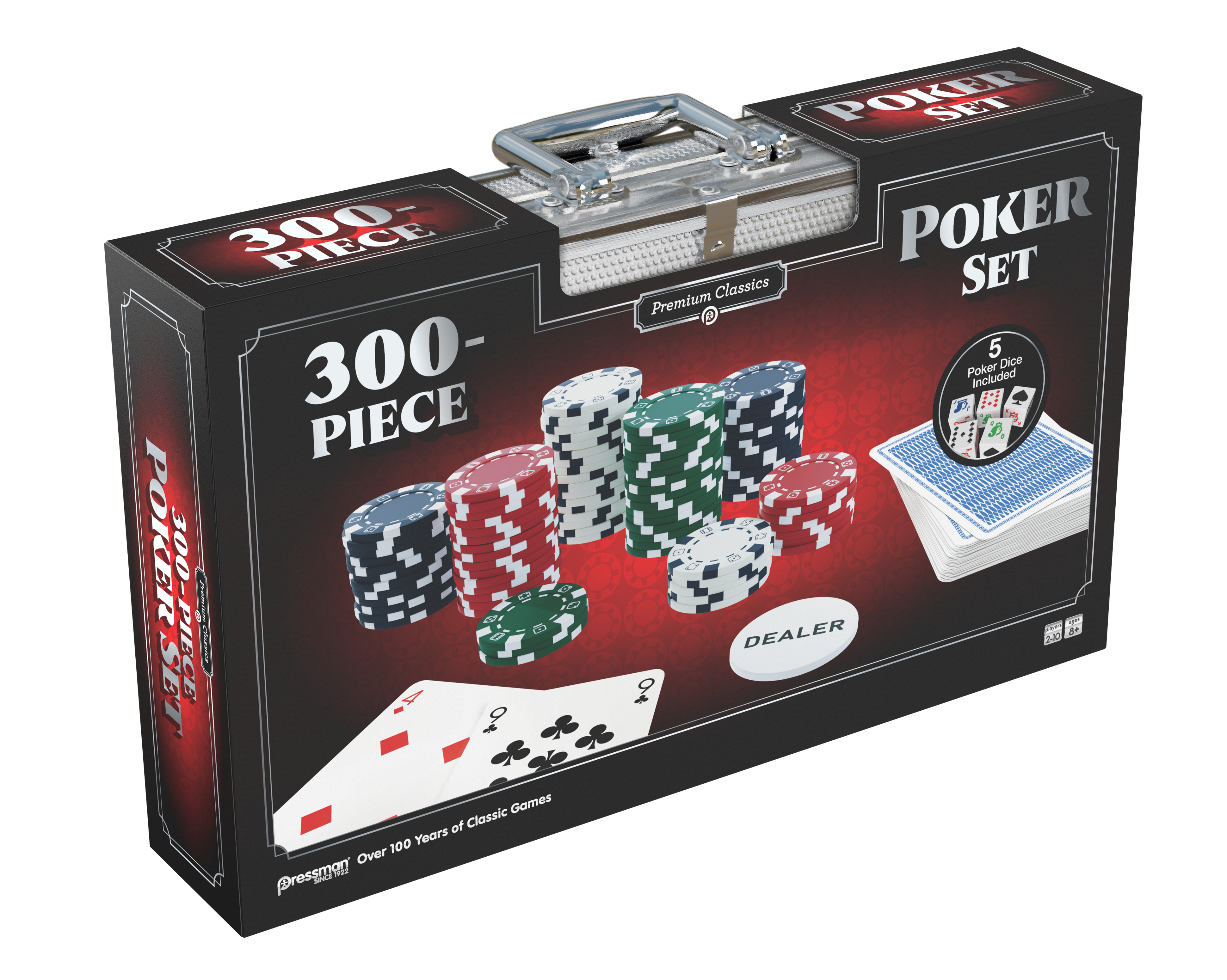 Pressman Premium Classics: Classics Professional 300-Piece Poker Set