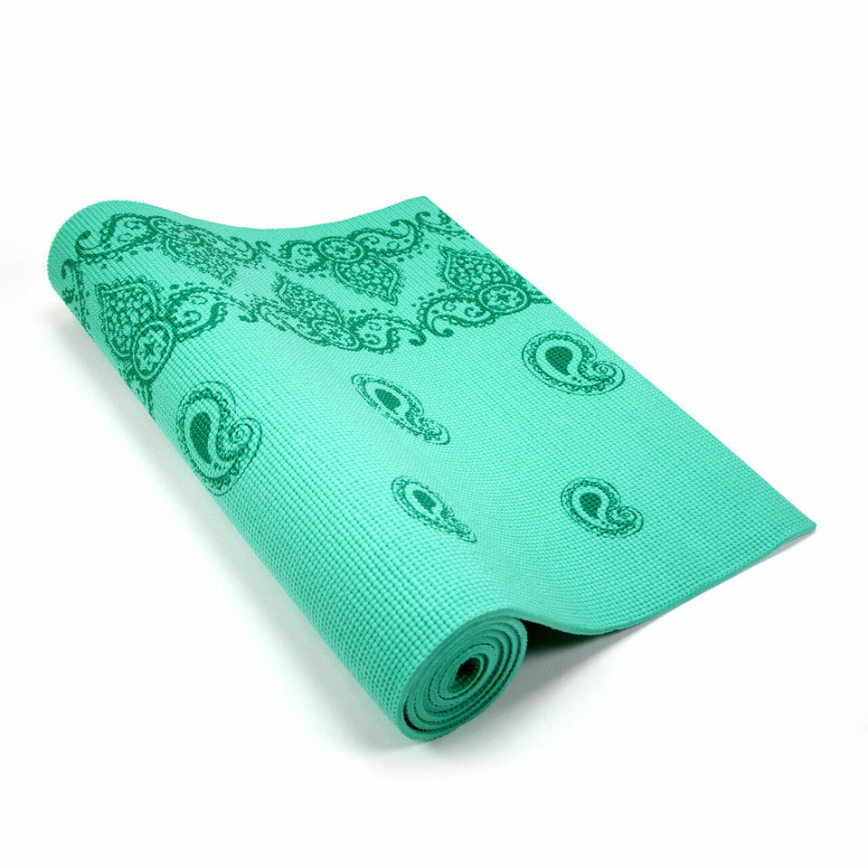 YOGA & PILATES MAT Incense - Aquamarine - 1/4"H x 24"W x 68"L