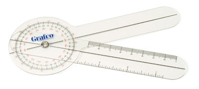 Goniometer Pocket Plastic 360 Degree, Protractor Head, Graham-Field