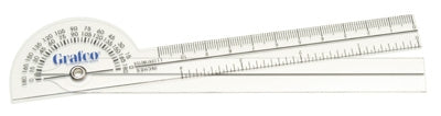 Goniometer Pocket Plastic 180 Degree, Protractor Head, Graham-Field