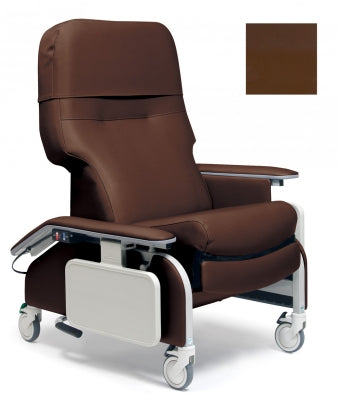Lumex Deluxe Clinical Care Recliner with Drop Arms, Chestnut Upholstery