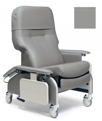 Lumex Deluxe Clinical Care Recliner with Drop Arms, Dove Upholstery