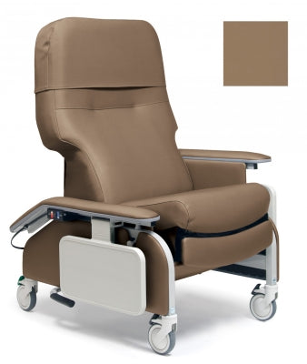 Lumex Deluxe Clinical Care Recliner with Drop Arms, Taupe Upholstery