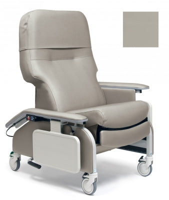 Lumex Deluxe Clinical Care Recliner with Drop Arms, Concrete Upholstery