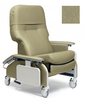 Lumex Deluxe Clinical Care Recliner with Drop Arms, Cypress Upholstery