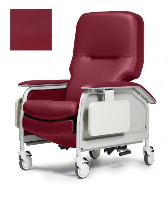 Lumex Deluxe Clinical Care Recliner, Berry Upholstery