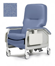 Lumex Deluxe Clinical Care Recliner, Ice Blue Upholstery