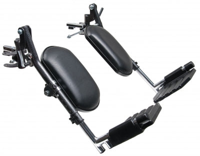 Elevating Legrest with Composite Footplate, Black Panel, Pair, Traveler® L3, L4, SE Plus, and Advantage