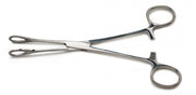 Ballenger Sponge Forceps, Serrated, Straight, 7" (17.8 cm)