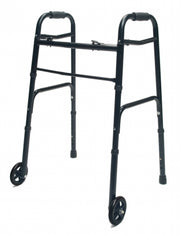 Lumex ColorSelect Adult Walker with Wheels, Black, 2EA/CS