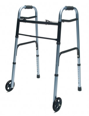 Lumex ColorSelect Adult Walker with Wheels, Blue, 2EA/CS