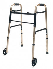 Lumex ColorSelect Adult Walker with Wheels, Gold, 2EA/CS