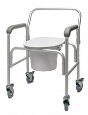 Commode Aluminum 3-In-1 w/Backrest - 2EA/CS, Lumex