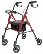 Set N Go Height Adjustable Rollator - Burgundy