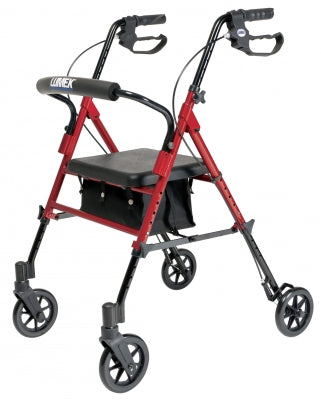 Set N Go Height Adjustable Rollator - Burgundy