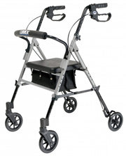Set N Go Height Adjustable Rollator - Silver
