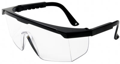 Safety Glasses with Side Shields in Black Frame, 12EA/BX