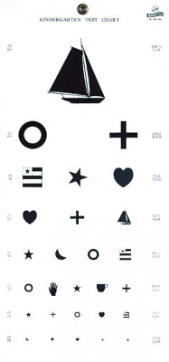 Kindergarten Hanging Eye Chart, 22" x 11"