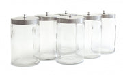 Sundry Jars w/ Cover, Set of 6, Unlabeled, Graham-Field