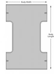 Canvas 1-Piece Sling (No Commode Opening), 220lb Capacity