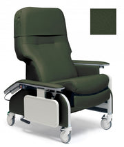 Lumex Deluxe Clinical Care Recliner with Drop Arms, Moss Upholstery