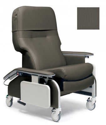 Lumex Deluxe Clinical Care Recliner with Drop Arms, Meteor Upholstery
