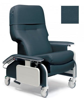 Lumex Deluxe Clinical Care Recliner with Drop Arms, Dolce Jet Upholstery