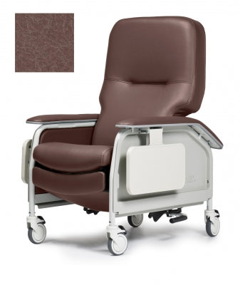 Lumex Deluxe Clinical Care Recliner, Wineberry Upholstery