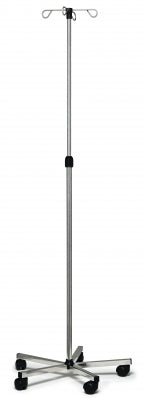 IV Pole Stainless Steel, 4 Hook, Lumex