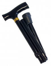 Folding Cane - Standard Grip, Black, 4EA/CS