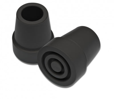 Lumex Aluminum Cane Replacement Tips 3/4", Black