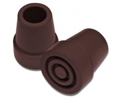 Lumex Aluminum Cane Replacement Tips 3/4", Brown