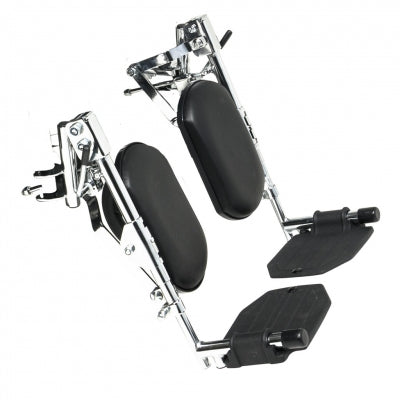 HD Articulating Legrest Complete Aluminum Footplate and Panel - Pair, E&J