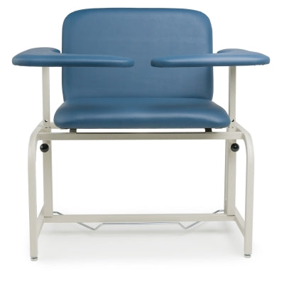 Bariatric Phlebotomy Chair w/ Dual Flip Arm, Navy