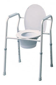 Lumex Grey Collection 3-in-1 Steel Commode, 4EA/CS