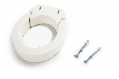Hinged Toilet Seat Riser Round - 2EA/CS, Lumex