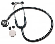 Steth Panascope with Pediatric Chestpiece, Dual Head, Black, Labtron
