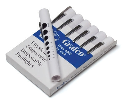 Penlight Disposable, White, 6/PK, Graham-Field